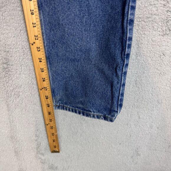 Carhartt Jeans Mens 36x30 Blue Denim Straight Leg Light Wash Work Wear B18 DST - Picture 4 of 10